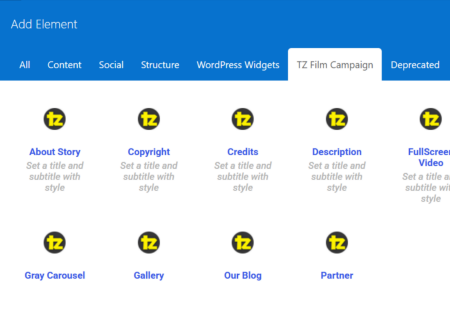 Packed with <em>a bunch of powerful widgets</em> for Page Builder